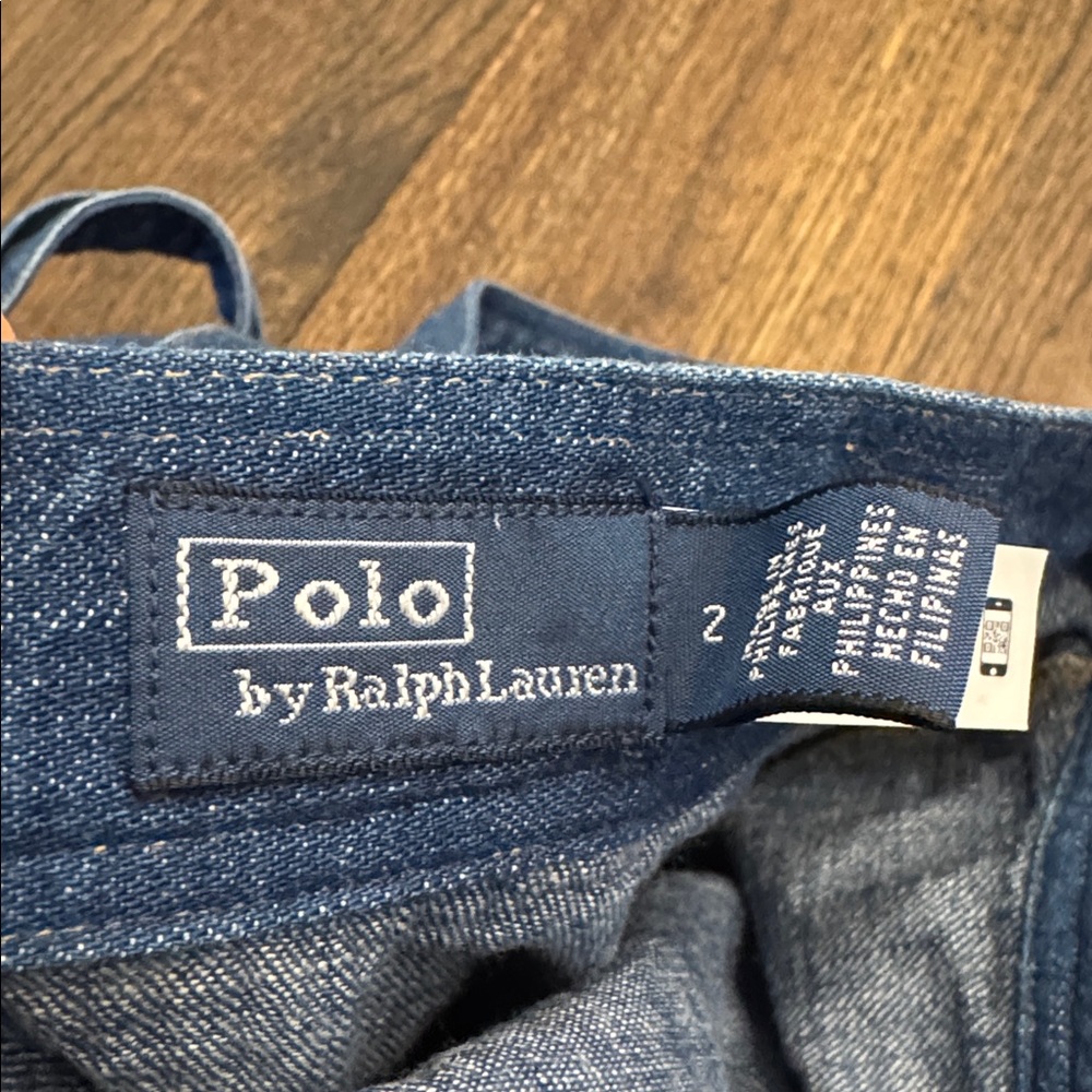 Polo by Ralph Lauren Blue Denim Skirt - Picture 2 of 2